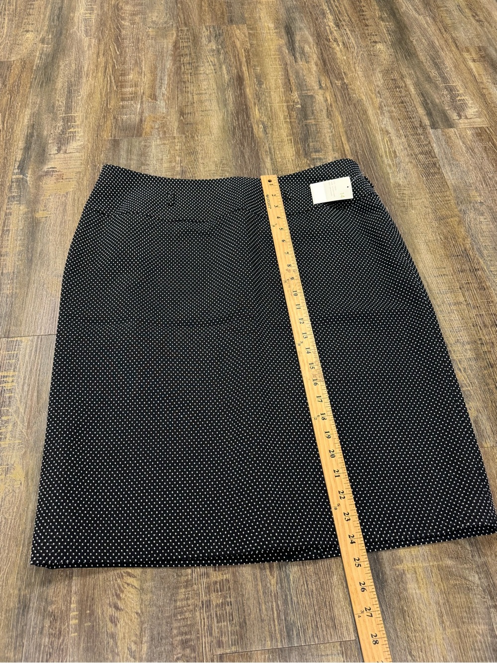 Classic Black Pindot Pencil Skirt Suit- Women's Professional - Picture 8 of 16